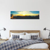 Sunset over de wolken canvas afdruk (Insitu (Slaapkamer))