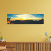 Sunset over de wolken canvas afdruk (Insitu (Woonkamer))