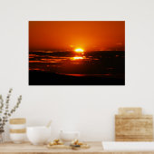 Sunset over de wolken poster (Keuken)