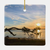 Sunset Over East Bay Keramisch Ornament (Achterkant)