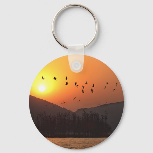 Sunset Over East Lake Sleutelhanger (Voorkant)