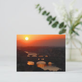 Sunset over Florence Briefkaart (Staand voorkant)