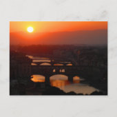 Sunset over Florence Briefkaart (Voorkant)
