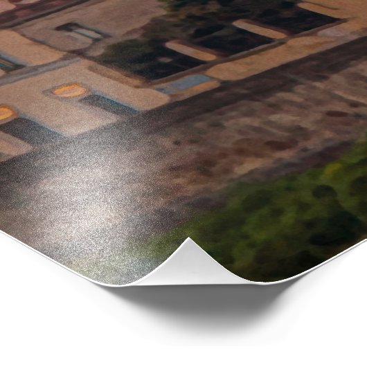 Sunset over Florence, Italië Foto Afdruk (Hoek)