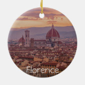 Sunset over Florence, Italië Keramisch Ornament (Achterkant)