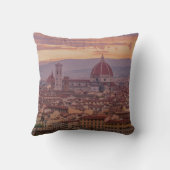 Sunset over Florence, Italië Kussen (Achterkant)