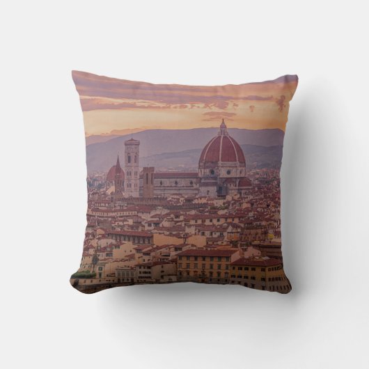 Sunset over Florence, Italië Kussen (Voorkant)