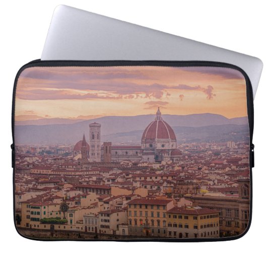 Sunset over Florence, Italië Laptop Sleeve (Voorkant)