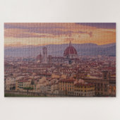 Sunset over Florence, Italië Legpuzzel (Horizontaal)