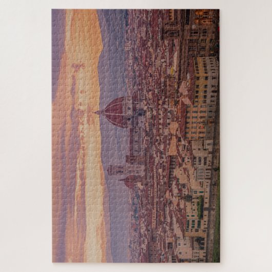 Sunset over Florence, Italië Legpuzzel (Verticaal)