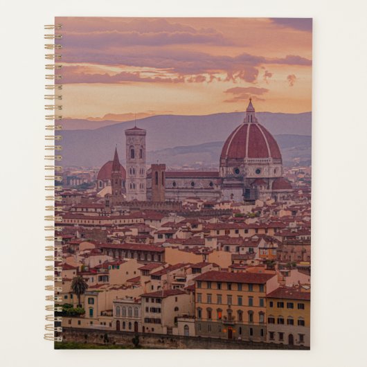 Sunset over Florence, Italië Planner (Voorkant)