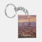 Sunset over Florence, Italië Sleutelhanger (Voorkant Links)