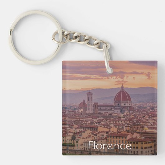Sunset over Florence, Italië Sleutelhanger (Voorkant)