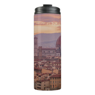 Sunset over Florence, Italië Thermosbeker