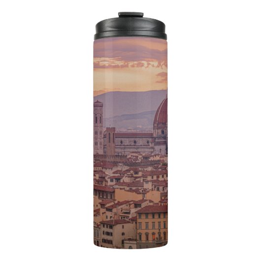 Sunset over Florence, Italië Thermosbeker (Voorkant)