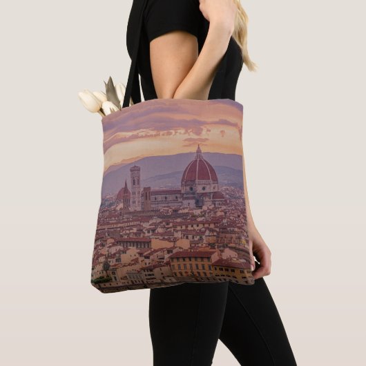 Sunset over Florence, Italië Tote Bag (Dichtbij)