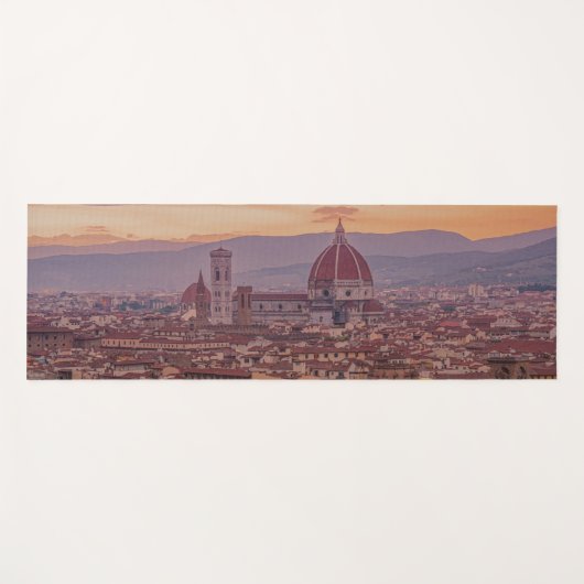 Sunset over Florence, Italië Yogamat (Voorkant (horizontaal))