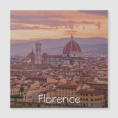 Sunset over Florence, Italy Magnet (Voorkant)