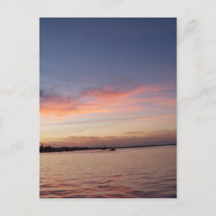 Sunset over Florida Bay, Key Largo FL Briefkaart