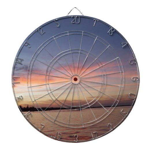 Sunset over Florida Bay, Key Largo FL Dartbord (Voorkant)