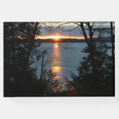 Sunset Over Forest Lake Gastenboek (Achterkant)