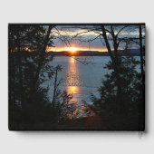 Sunset Over Forest Lake Gastenboek (Achterkant)