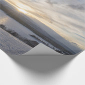 Sunset over frozen lake cadeaupapier (Hoek)