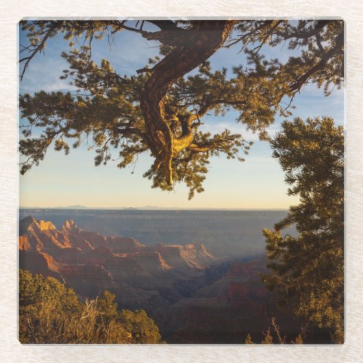 Sunset over Grand Canyon Glazen Onderzetter (Voorkant)