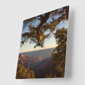 Sunset over Grand Canyon Vierkante Klok (Hoek)