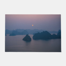 Sunset over Halong Bay - Vietnam, Azië Deurmat