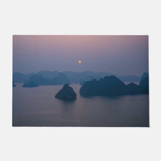 Sunset over Halong Bay - Vietnam, Azië Deurmat (Voorkant)