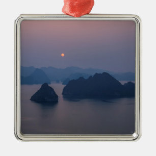 Sunset over Halong Bay - Vietnam, Azië Metalen Ornament
