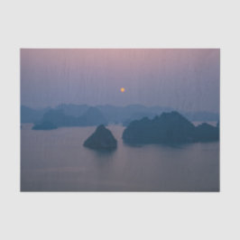 Sunset over Halong Bay - Vietnam, Azië Tissuepapier
