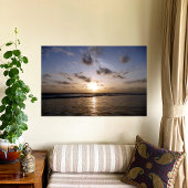 Sunset over het Arabisch Zee Canvas Afdruk