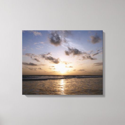 Sunset over het Arabisch Zee Canvas Afdruk (Voorkant)