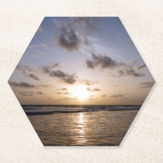 Sunset over het Arabisch Zee Kartonnen Onderzetters (Voorkant)