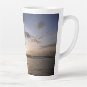 Sunset over het Arabisch Zee Latte Mok (Rechts)