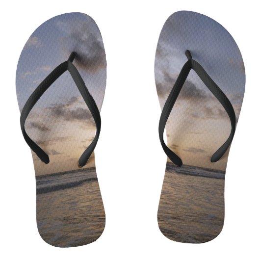 Sunset over het Arabisch Zee Teenslippers (Voetbed)