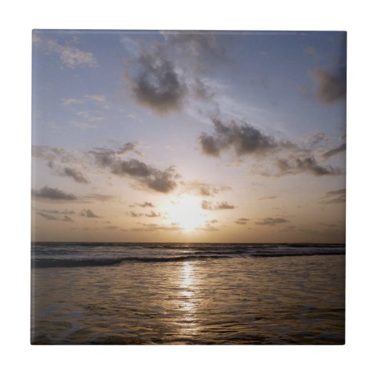 Sunset over het Arabisch Zee Tegeltje (Voorkant)