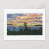 Sunset over het meer, Adirondack Mts in Briefkaart (Voorkant)