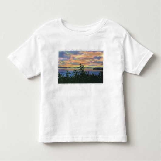 Sunset over het meer, Adirondack Mts in Kinder Shirts (Voorkant)
