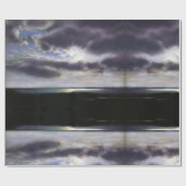 Sunset over het meer cadeaupapier (Vlak)