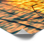 Sunset over het meer poster (Hoek)