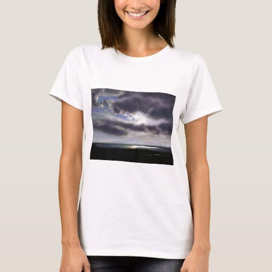 Sunset over het meer t-shirt (Voorkant)