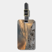 Sunset over het meer van Myvatn, IJsland Bagagelabel (Voorkant verticaal)