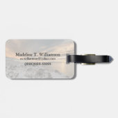 Sunset over het meer van Myvatn, IJsland Bagagelabel (Achterkant horizontaal)