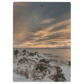 Sunset over het meer van Myvatn, IJsland Klembord (Achterkant)
