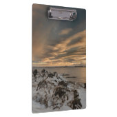 Sunset over het meer van Myvatn, IJsland Klembord (Rechts)