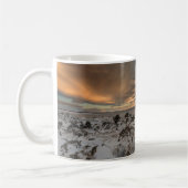 Sunset over het meer van Myvatn, IJsland Koffiemok (Links)