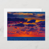 Sunset over het Michiganmeer in Ludington, Michiga Briefkaart (Voorkant / Achterkant)